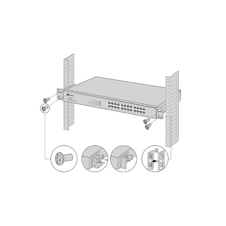 Kit De Montaje En Rack Tp-link Rackmount Kit-19 Para Switches De 19"