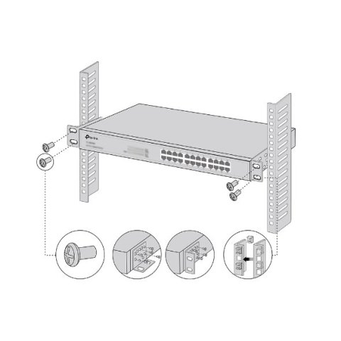 Kit De Montaje En Rack Tp-link Rackmount Kit-19 Para Switches De 19"