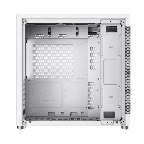 Caja Atx Semitorre Coolbox Mesh Atx Mp1 1x3,5" 3x2,5" 1xusb 3.2 1xusb-c Gpu Max 355mm Color Blanco