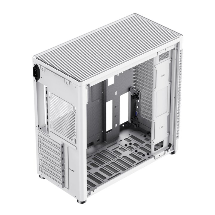 Caja Atx Semitorre Coolbox Mesh Atx Mp1 1x3,5" 3x2,5" 1xusb 3.2 1xusb-c Gpu Max 355mm Color Blanco