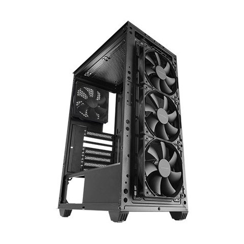Caja Atx Semitorre Mars Gaming Mcpmax Pure Black Frontal Mesh 4xfbd 120mm 2x2,5 2x3.5 Usb 3.0