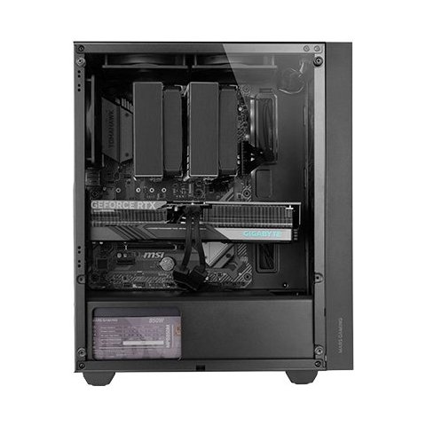 Caja Atx Semitorre Mars Gaming Mcpmax Pure Black Frontal Mesh 4xfbd 120mm 2x2,5 2x3.5 Usb 3.0