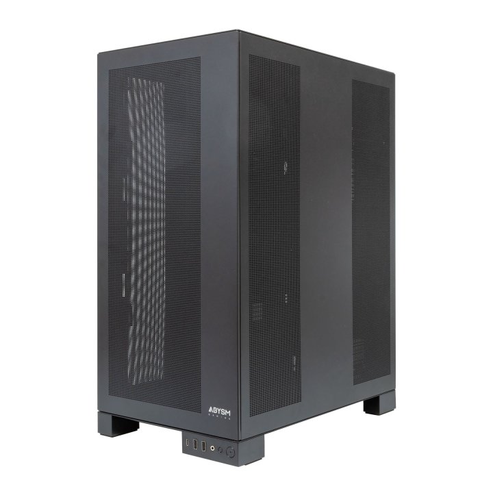 Caja E-atx Torre Abysm Ai Pro 100 Workstation Negra 9xslots 6xssd 2xhdd 2xusb 3.0 1xusb-c Color Negro