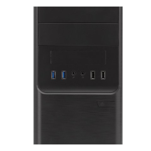 Caja Micro Atx Unyka Matx Dark Shadow Caja Negra Con 2 Bahías De 5.1 4 Con Fuente De Alimentacion De 500w Apta Para Reparacio