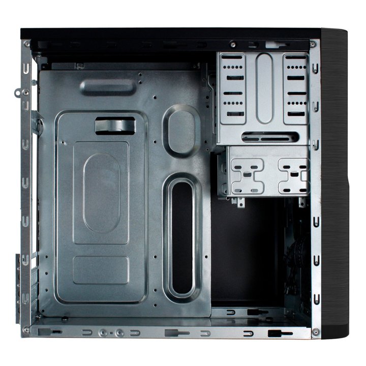 Caja Micro Atx Unyka Matx Dark Shadow Caja Negra Con 2 Bahías De 5.1 4 Con Fuente De Alimentacion De 500w Apta Para Reparacio