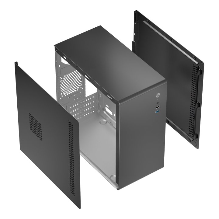 Caja Microatx Approx Appc-403 1x3.5” 2x2.5” 1xusb2.0 1xusb3.0 Graf. Max. 295 Mm Color Negro