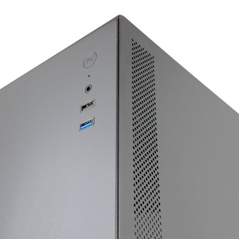 Caja Microatx Tacens Novax Color Negro Estructura Metalica Y Compacta Usb3.0 X1   Usb2.0 X1   Hd Audio