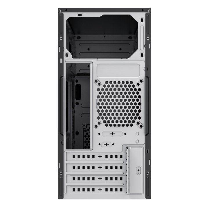 Caja Micro Atx Unyka Aero C12 Frontal Aluminio Cepillado Usb3,0 Usb-c Color Negro Sin F.a