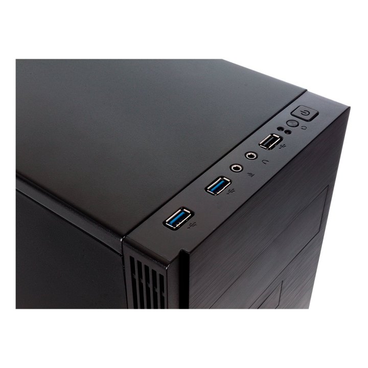 Caja Micro Atx Unykach Grey Rain Evo Color Negro Frontal Cepillado Con Regillas Laterales Usb 2.0 Y 3.0 Incluye Fuente De Ali