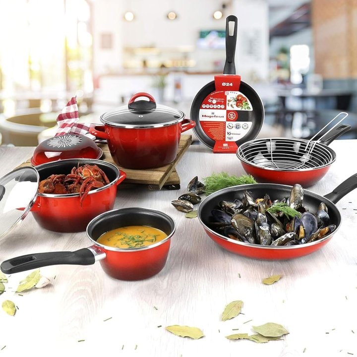 Sarten Wok Magefesa K2 Rojo 28 Acero...