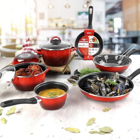 Sarten Wok Magefesa K2 Rojo 28 Acero...