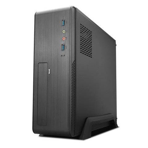 Caja Microatx Slim Tooq Tqc-3006du3c 500w 2 X Usb 3.0 Lector Tarjetas Negra