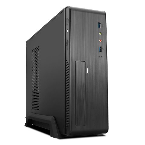 Caja Microatx Slim Tooq Tqc-3006du3c 500w 2 X Usb 3.0 Lector Tarjetas Negra