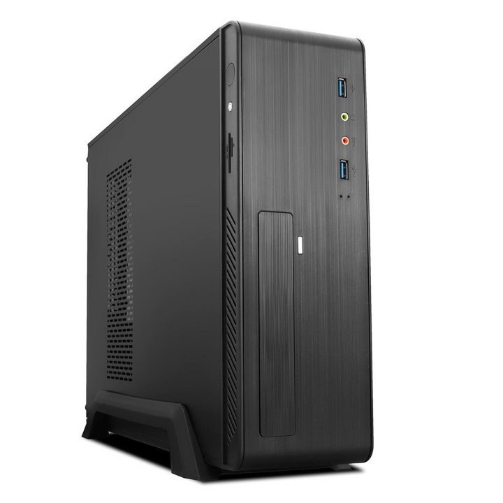 Caja Microatx Slim Tooq Tqc-3006du3c 500w 2 X Usb 3.0 Lector Tarjetas Negra