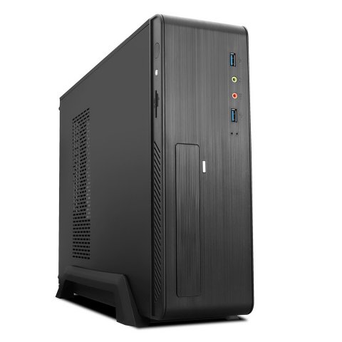 Caja Microatx Slim Tooq Tqc-3006du3c 500w 2 X Usb 3.0 Lector Tarjetas Negra