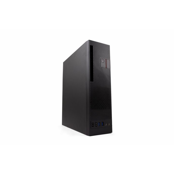 Caja Microatx Slim Coolbox T360 Black Integra Fuente Tfx 80plus Bronze Posicion Vertical Y Horizontal