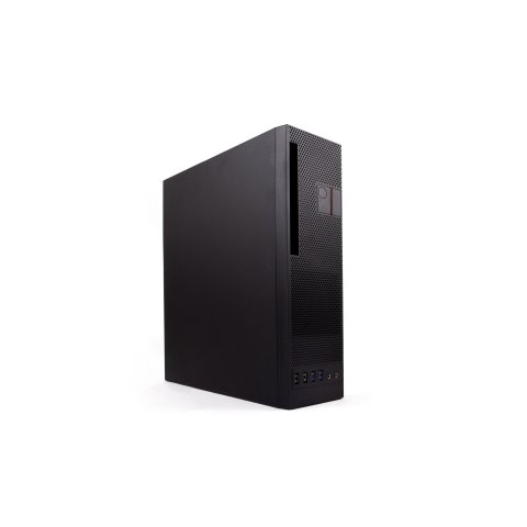 Caja Microatx Slim Coolbox T360 Black Integra Fuente Tfx 80plus Bronze Posicion Vertical Y Horizontal