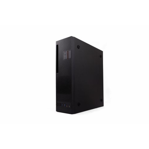 Caja Microatx Slim Coolbox T360 Black Integra Fuente Tfx 80plus Bronze Posicion Vertical Y Horizontal