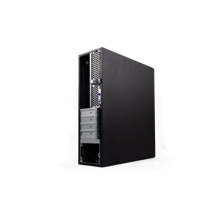 Caja Microatx Slim Coolbox T360 Black Integra Fuente Tfx 80plus Bronze Posicion Vertical Y Horizontal