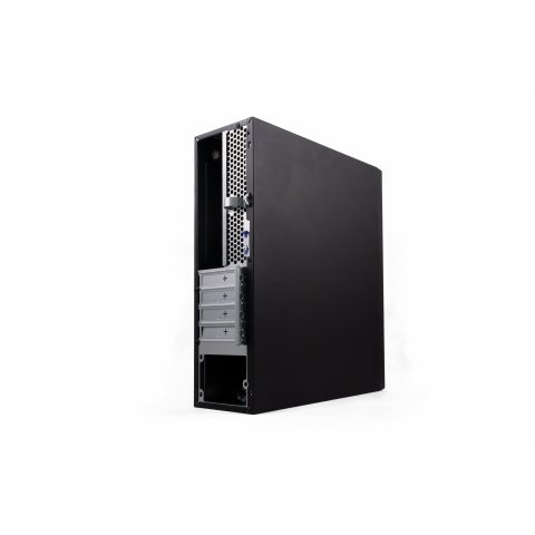 Caja Microatx Slim Coolbox T360 Black Integra Fuente Tfx 80plus Bronze Posicion Vertical Y Horizontal