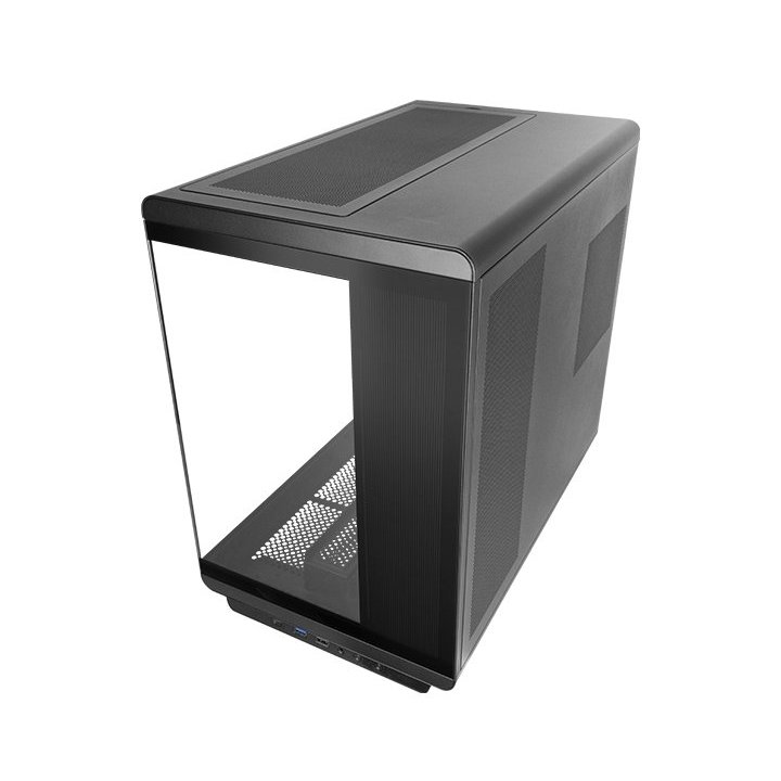 Caja Atx Semitorre Gaming Mars Gaming Mcrev Cristal Templado Gpu 420mm 1x3.5 2x2.5 Negro