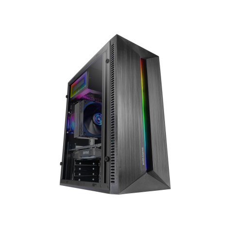 Caja Atx Semitorre Gaming Mars Gaming Mcblaze Cristal Templado Gpu 300mm 1x3.5 3x2.5 Negro