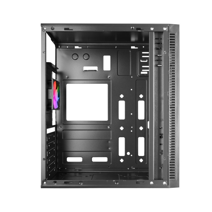 Caja Atx Semitorre Gaming Mars Gaming Mcblaze Cristal Templado Gpu 300mm 1x3.5 3x2.5 Negro