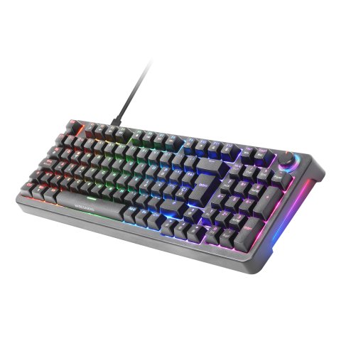 Teclado Mars Gaming Mkprobes Mecanico Rgb Snk Azul Rueda De Control Color Negro