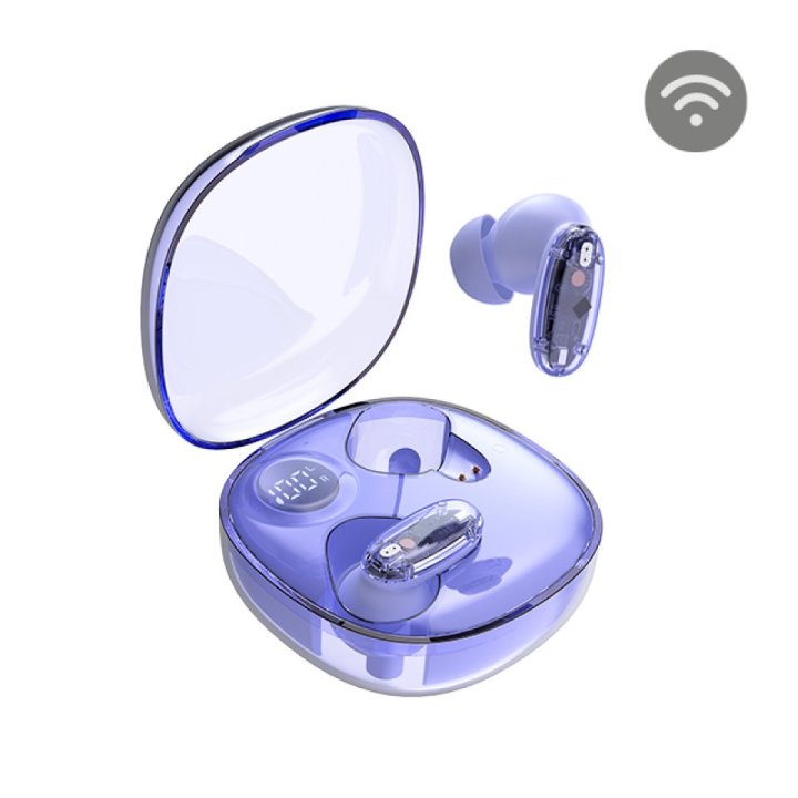 Auricular Intrauditivo Bluetooth Mars Gaming Mhib2  Bt5.1 Tws Estuche 24h Bat. Lila
