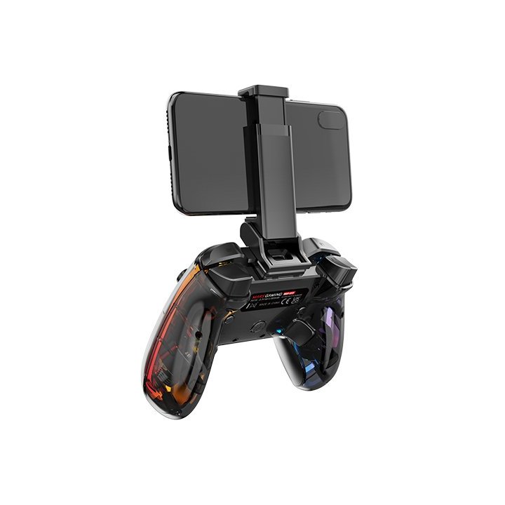 Gamepad Bluetooth Mars Gaming Mgp-bt2 Bt5.0 Conexion Usb-c Multiplataforma Giroscopico 10 Botones Rgb Neon Vibración Haptica 