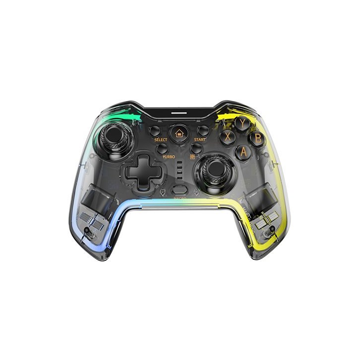 Gamepad Bluetooth Mars Gaming Mgp-bt2 Bt5.0 Conexion Usb-c Multiplataforma Giroscopico 10 Botones Rgb Neon Vibración Haptica 