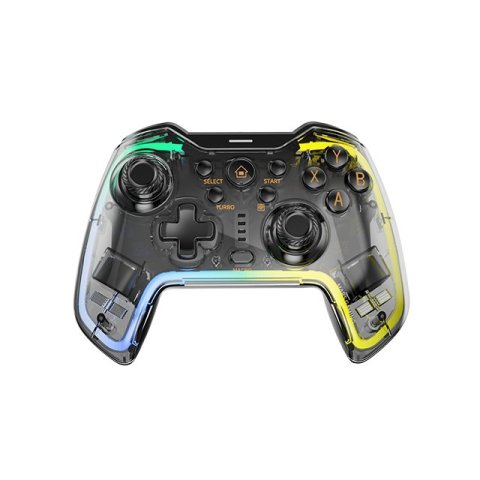 Gamepad Bluetooth Mars Gaming Mgp-bt2 Bt5.0 Conexion Usb-c Multiplataforma Giroscopico 10 Botones Rgb Neon Vibración Haptica 