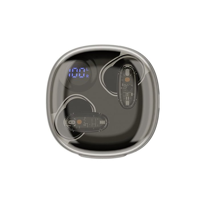 Auricular Intrauditivo Bluetooth Mars Gaming Mhib2  Bt5.1 Tws Estuche 24h Bat. Negro