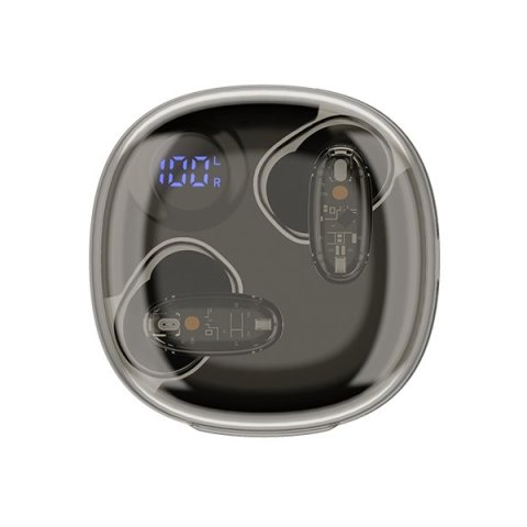 Auricular Intrauditivo Bluetooth Mars Gaming Mhib2  Bt5.1 Tws Estuche 24h Bat. Negro