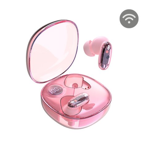 Auricular Intrauditivo Bluetooth Mars Gaming Mhib2  Bt5.1 Tws Estuche 24h Bat. Rosa