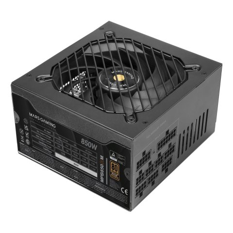Fuente De Alimentacion Mars Gaming 850w Modular Atx 80+ Bronze 140mm Silent Negro