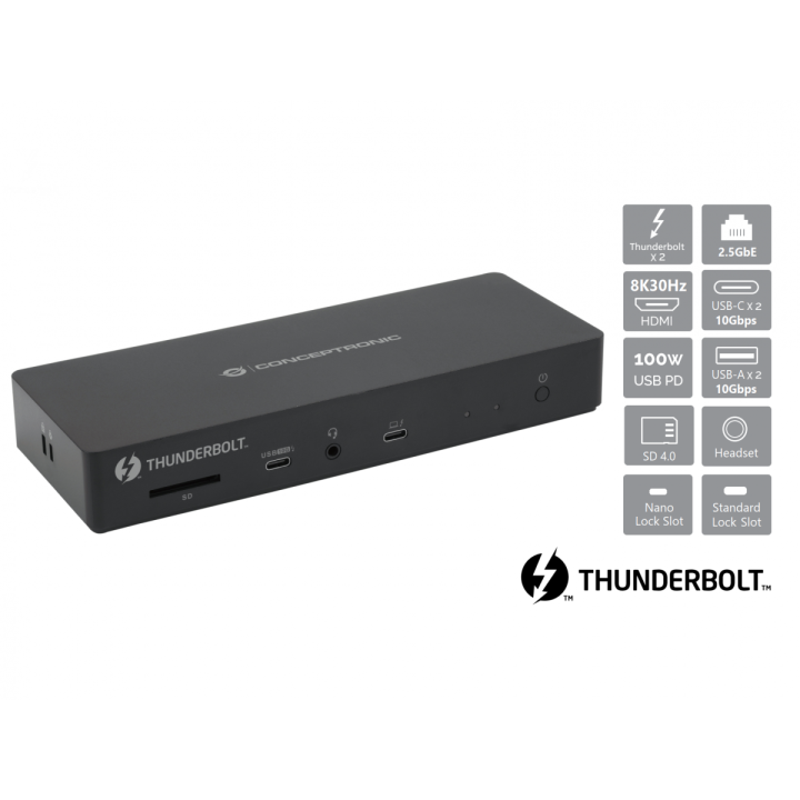 Docking Usb-c 13-in-1 Conceptronic 1xhdm...