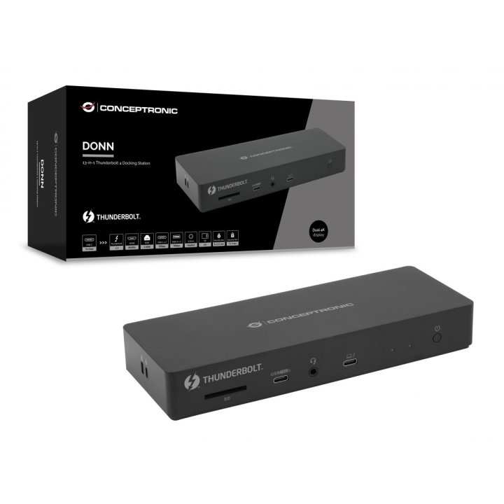 Docking Usb-c 13-in-1 Conceptronic 1xhdm...