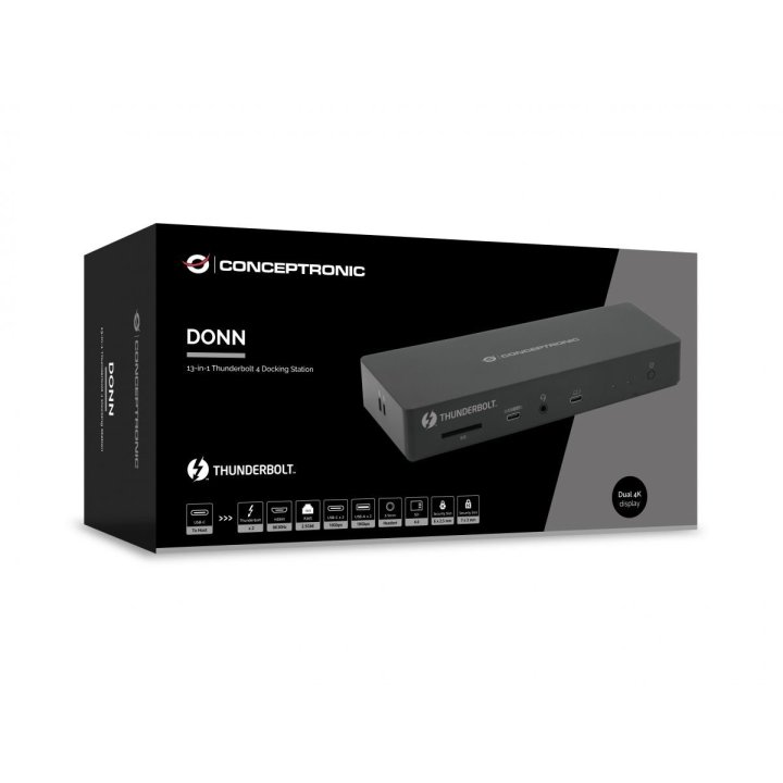 Docking Usb-c 13-in-1 Conceptronic 1xhdm...