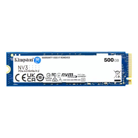 Disco M.2 Nvme 500gb Kingston Snv3s 500g Pcie 4.0 X4 Read 5000mbps Write 3000mbps