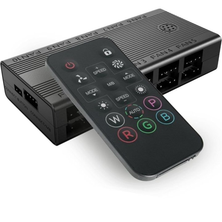 Hub Ventilador Interno Mars Gaming Mfhub Mando A Distancia Soporta 10 Ventiladores Pwm