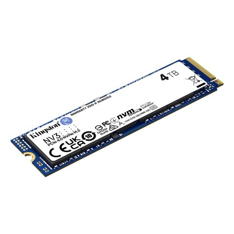 Disco M.2 Nvme 4tb Kingston Snv3s 4000g Pcie 4.0 X4 Read 6000mbps Write 5000mbps