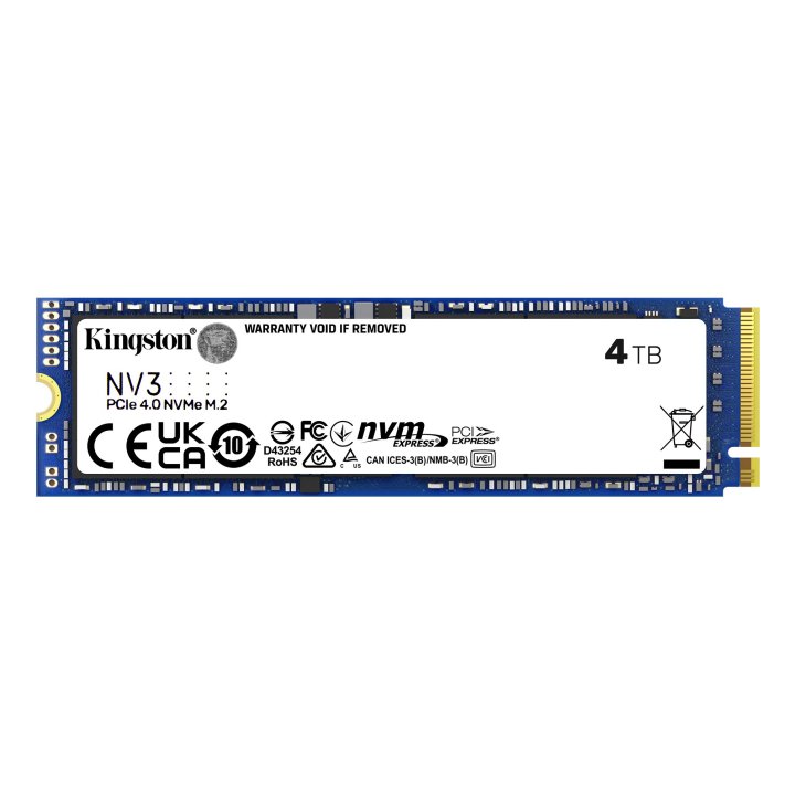 Disco M.2 Nvme 4tb Kingston Snv3s 4000g Pcie 4.0 X4 Read 6000mbps Write 5000mbps