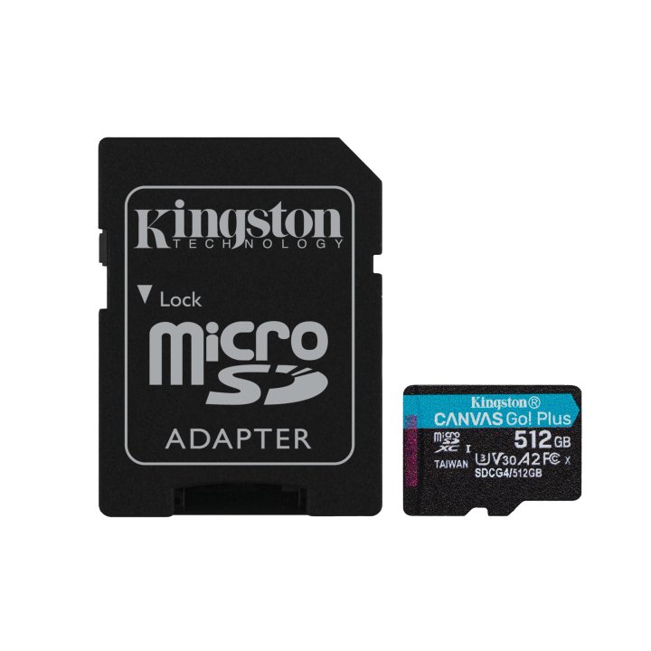 Memoria Sd Micro-sdxc 512gb Gen 4 200mb s V30+ Adaptador Canvas-go Plus Sdcg4 512gb