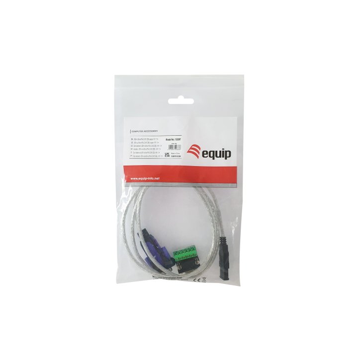 Cable Usb 2.0 A Serie R422 485 Equip 1.5m Inc. Bloque Terminales Db9 Windows 7 8 10 11 Linux Mac Os