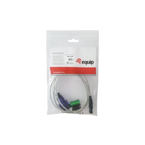 Cable Usb 2.0 A Serie R422 485 Equip 1.5m Inc. Bloque Terminales Db9 Windows 7 8 10 11 Linux Mac Os