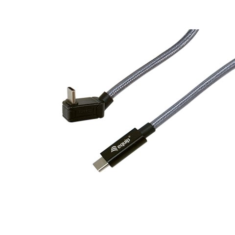 Cable Usb-c Macho Usb-c  Acodado Macho Usb 3.2 240w 4k 20gbps 2m 