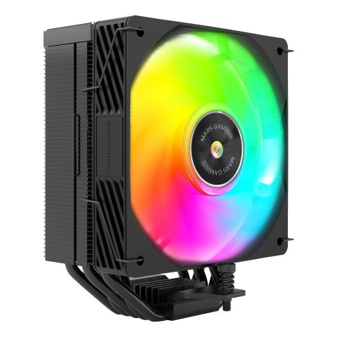 Ventilador Con Disipador De Cpu Mars Gaming Mcpux5 Argb Black Pwm Si 120mm Tdp 280w 