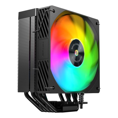 Ventilador Con Disipador De Cpu Mars Gaming Mcpux5 Argb Black Pwm Si 120mm Tdp 280w 