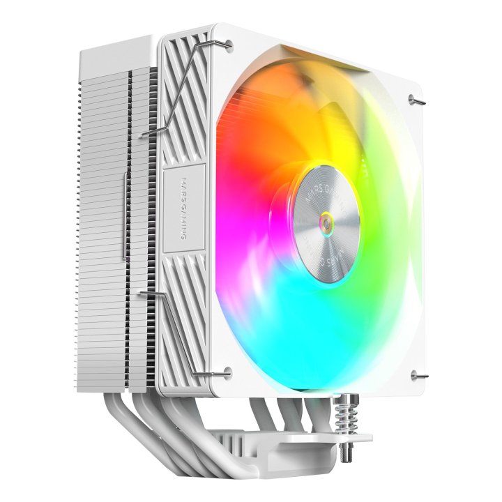 Ventilador Con Disipador De Cpu Mars Gaming Mcpux5argbw  Blanco Argb Pwm Si 120mm Tdp 280w 